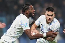 El Inter amplía su ventaja en la Serie A con una goleada 5-0 ante Sassuolo