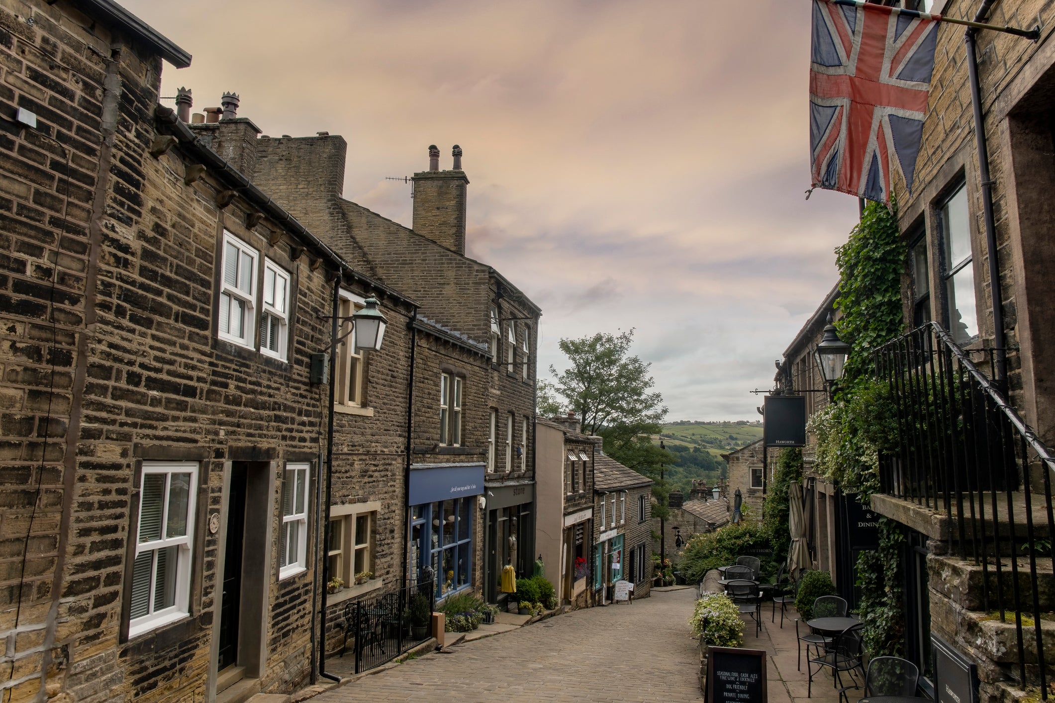 Las calles empedradas de Haworth