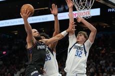 Suns vencen a Mavericks por 120-111 y extienden racha de derrotas de Dallas a 8 partidos