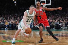 Celtics arrollan 124-105 a Bulls mermados por lesiones