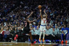Alvarado y Bridges lideran a los Knicks en paliza 138-89 sobre los 76ers