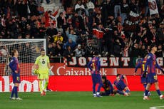 Lamine falla un penal y Barcelona cae 2-1 en Girona para dejar a Real Madrid en la cima