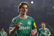 Playoffs Liga de Campeones: Gordon marca cuatro goles en el 1er tiempo y Newcastle golea a Qarabag