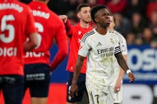 Real Madrid cae ante Osasuna y da impulso al Barcelona en la lucha por La Liga