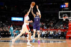 LaMelo Ball anota 10 triples y 37 puntos en paliza de Hornets ante Wizards