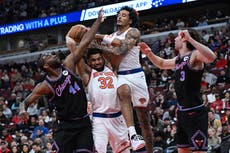 Towns anota 28 puntos y captura 11 rebotes; Knicks vencen 105-99 a Bulls