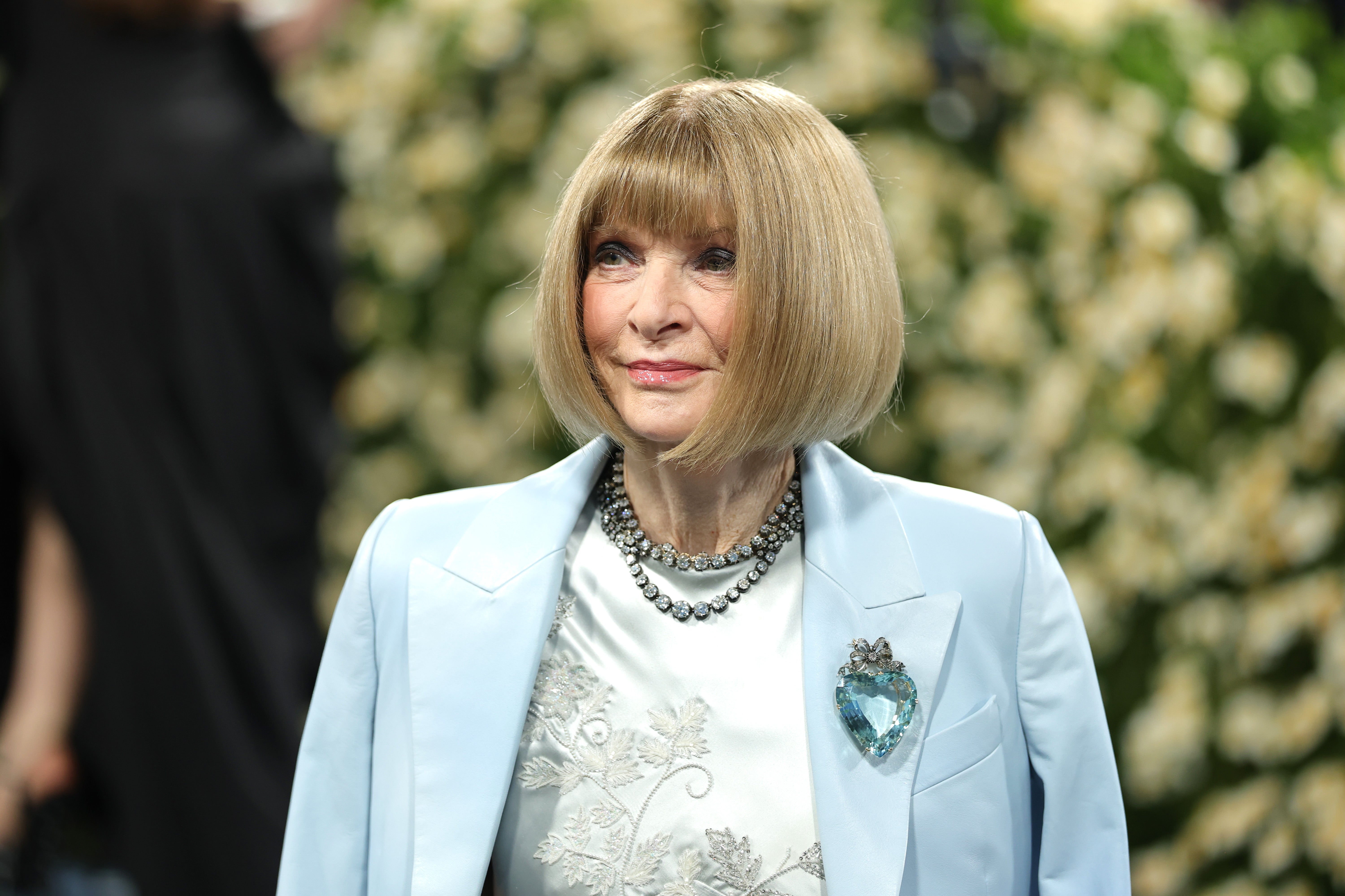 <p>La exeditora en jefe de Vogue, Anna Wintour, llega a la Met Gala 2025 en el Museo Metropolitano de Arte de Nueva York  </p>