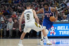 Maxey y Embiid conducen a 76ers hacia paliza 135-114 ante Pacers