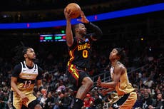 Kuminga se roba el show en el regreso de Young a Atlanta; Hawks arrollan a Wizards 119-98