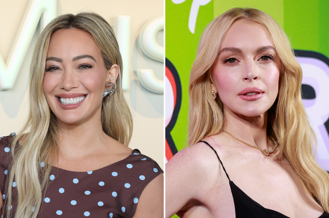 <p>Hilary Duff (izquierda) y Lindsay Lohan (derecha) salieron con Aaron Carter a inicios de los 2000, lo que desató una rivalidad entre ambas estrellas juveniles</p>