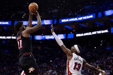 Joel Embiid se perderá al menos 3 partidos de los 76ers por distensión en el oblicuo derecho