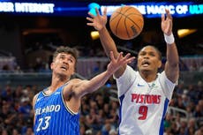 Pistons llegan a seis victorias seguidas como visitantes al derrotar 106-92 al Magic