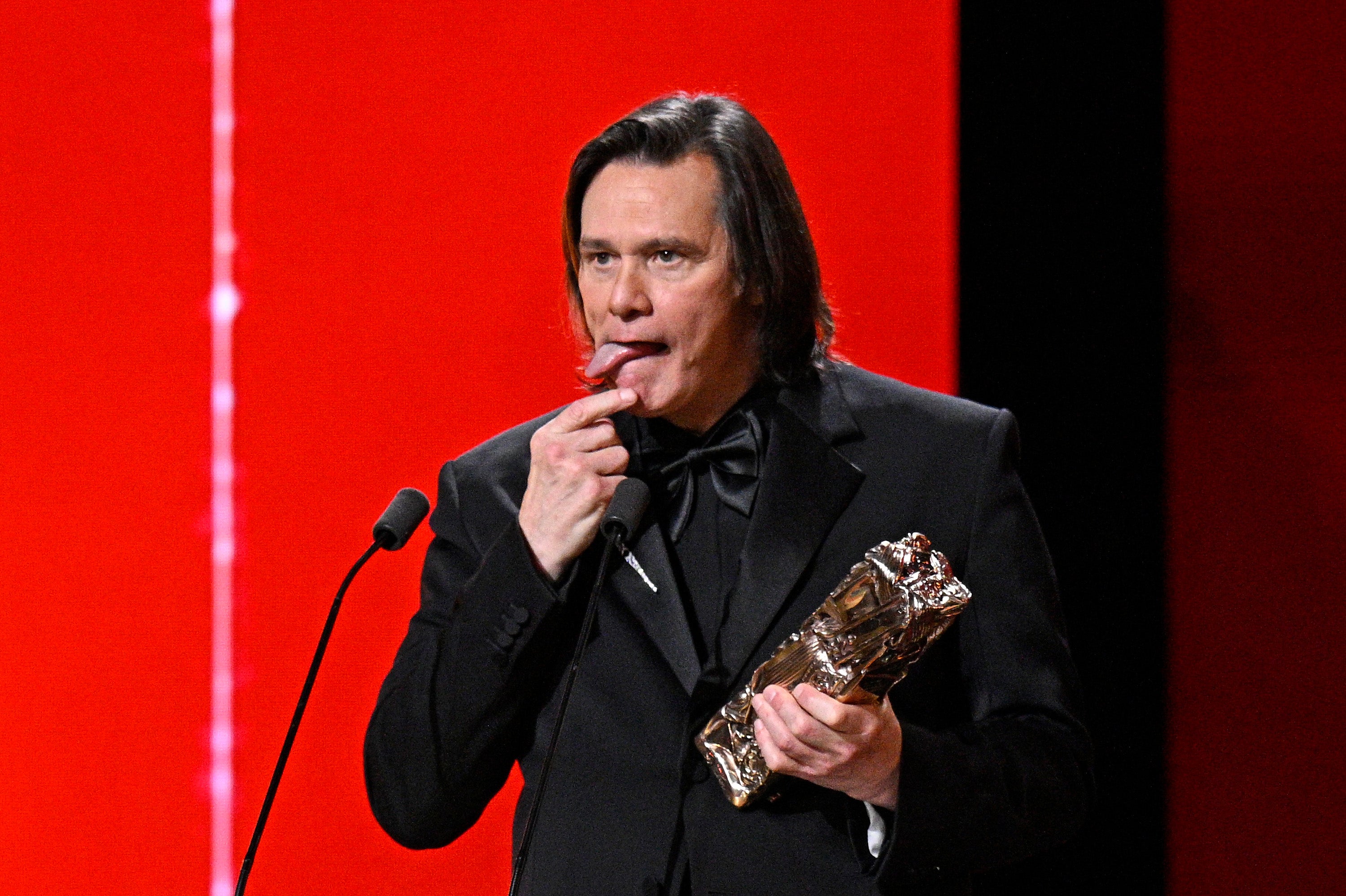 Carrey pronunció su discurso íntegramente en francés