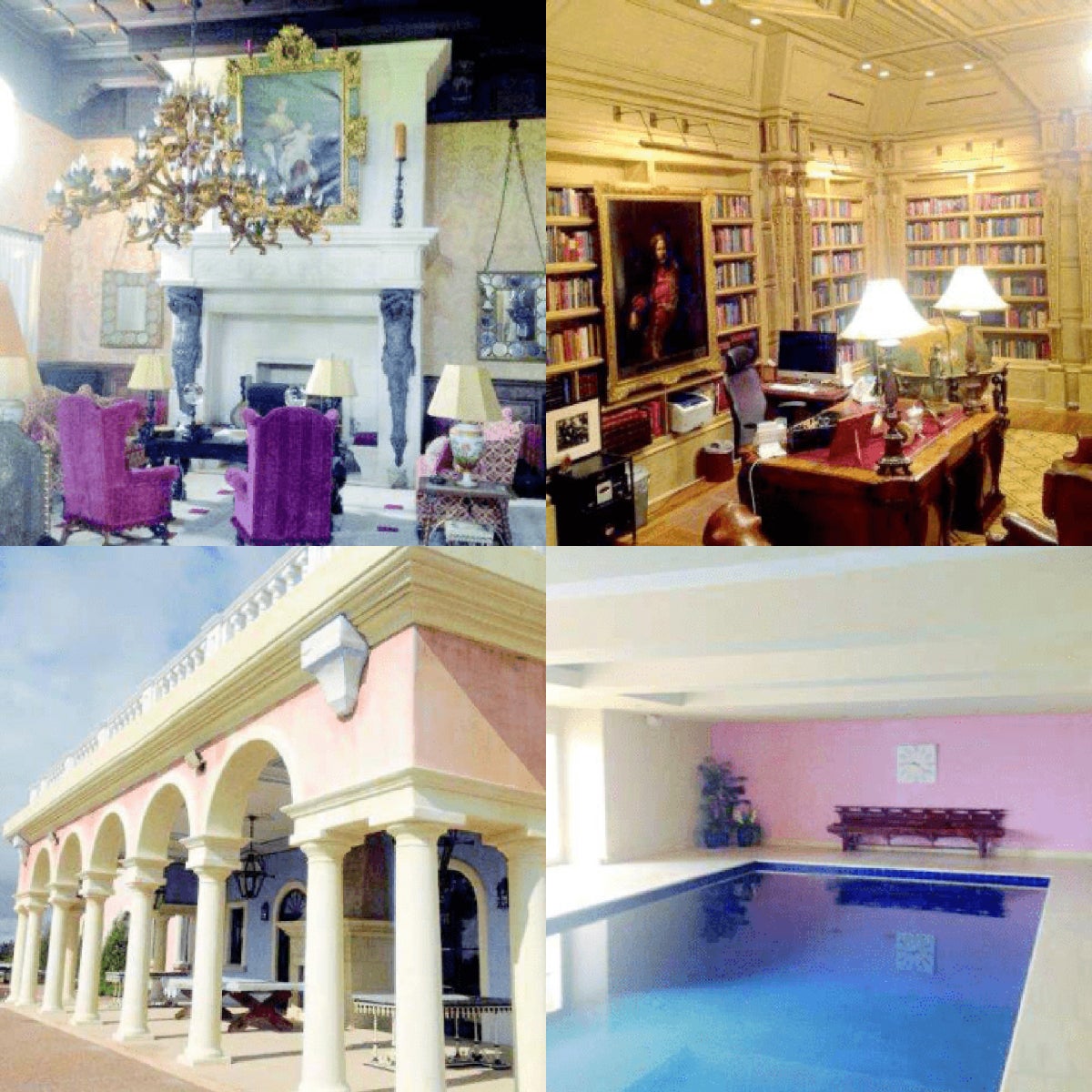 Así es el excéntrico interior del lujoso rancho de Epstein 