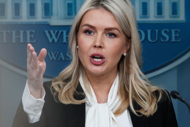 <p>La secretaria de Prensa de la Casa Blanca, Karoline Leavitt, habla durante una rueda de prensa en la Sala James S. Brady de la Casa Blanca el 4 de marzo de 2026 en Washington, D. C., EE. UU.</p>