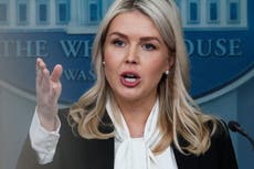 Karoline Leavitt se mostró nerviosa y frustrada en la rueda de prensa sobre Irán