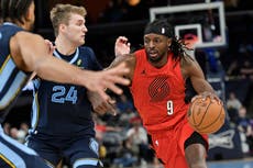 Holiday y Grant lideran a los Trail Blazers a vencer 122-114 a los Grizzlies