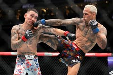 Charles Oliveira le quita el título BMF a Max Holloway en la UFC 326