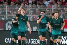 Werder Bremen vence 4-1 a Union Berlin y sale de la zona de descenso de la Bundesliga