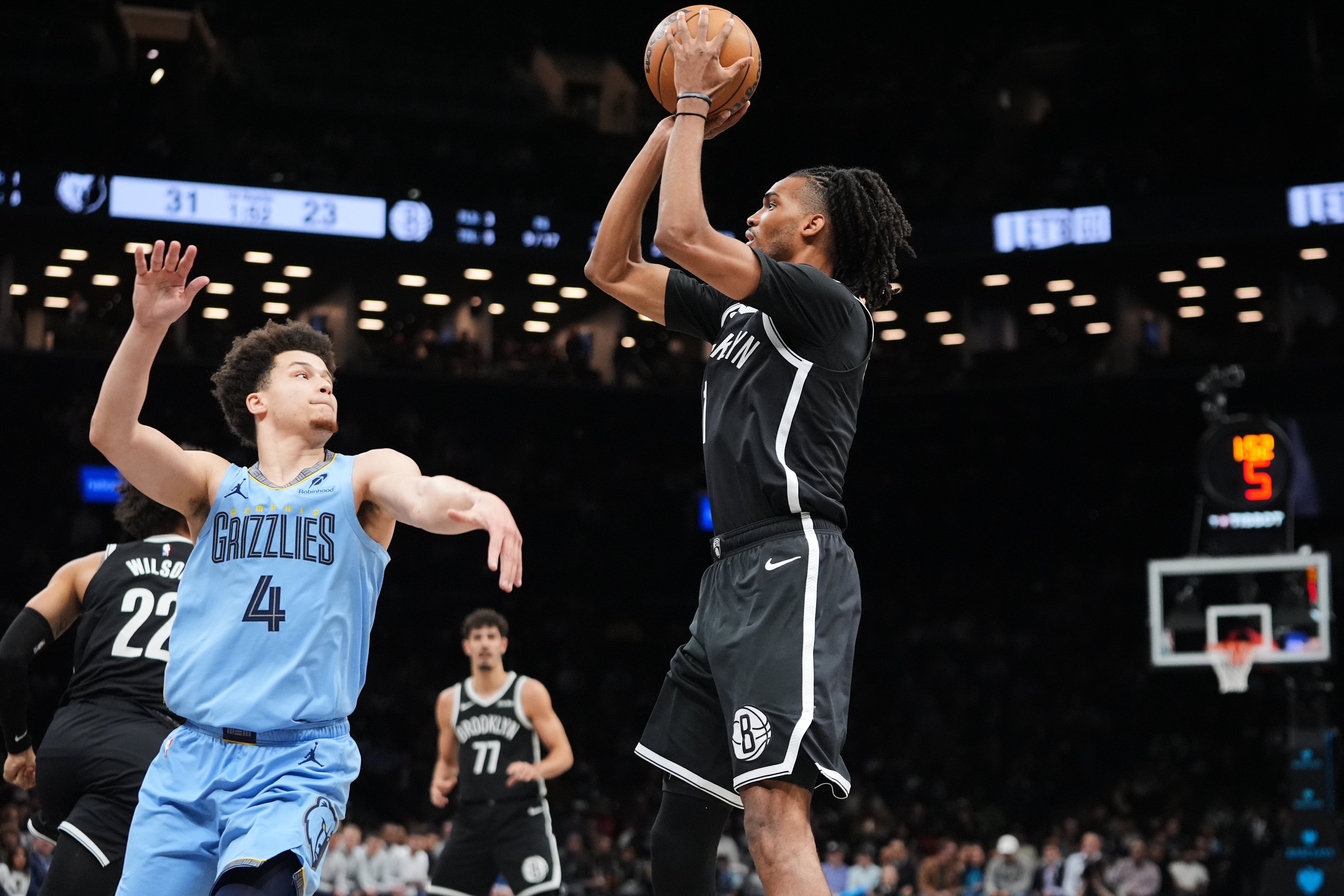 Sharpe y Agbaji guían a Nets a segunda victoria seguida de 126-115 ante Grizzlies