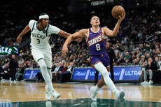 En partido de ida y vuelta, Suns superan 129-114 a los Bucks