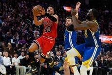 Buzelis logra récord personal de 41 puntos y triple clave en prórroga; Bulls vencen a Warriors