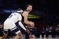 Con 31 puntos de Luka y gran 2da mitad de Reaves, Lakers barren a Timberwolves 120-106