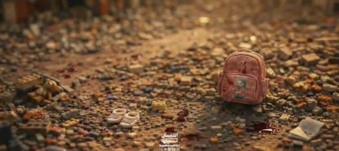 En el video, el misil estadounidense impacta contra una escuela de niñas, lo que parecía ser una referencia a la escuela elemental de Minab, en el sur de Irán, donde 175 alumnas y el personal murieron el primer día de la guerra