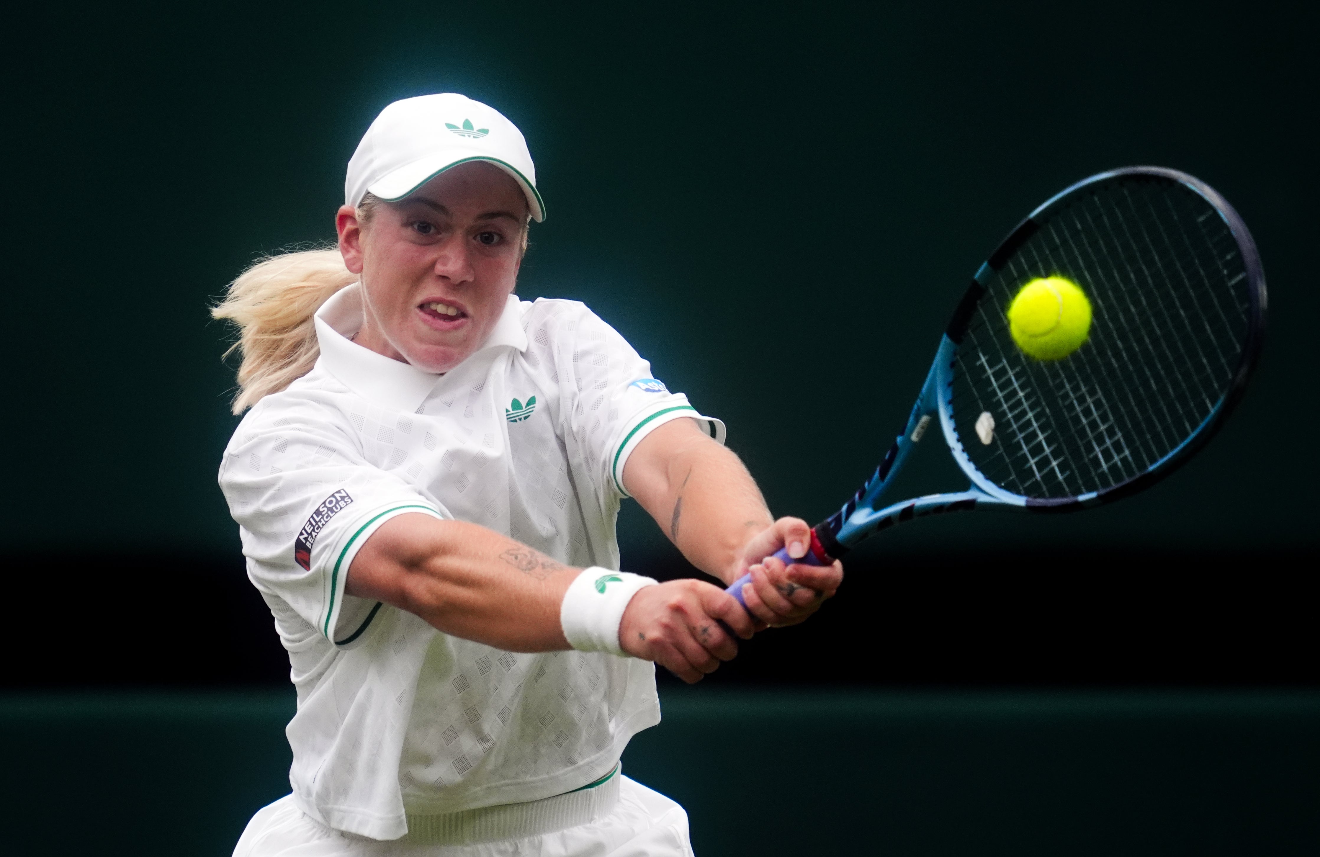 Sonay Kartal was unable to finish her clash with Elena Rybakina (Adam Davy/PA)