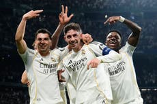 Real Madrid baja de la euforia del triplete de Valverde en Champions al desgaste de La Liga