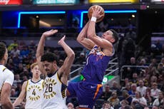 Booker y Suns vencen a Indiana 123-108 para su 4ta victoria seguida y 11ma derrota al hilo de Pacers