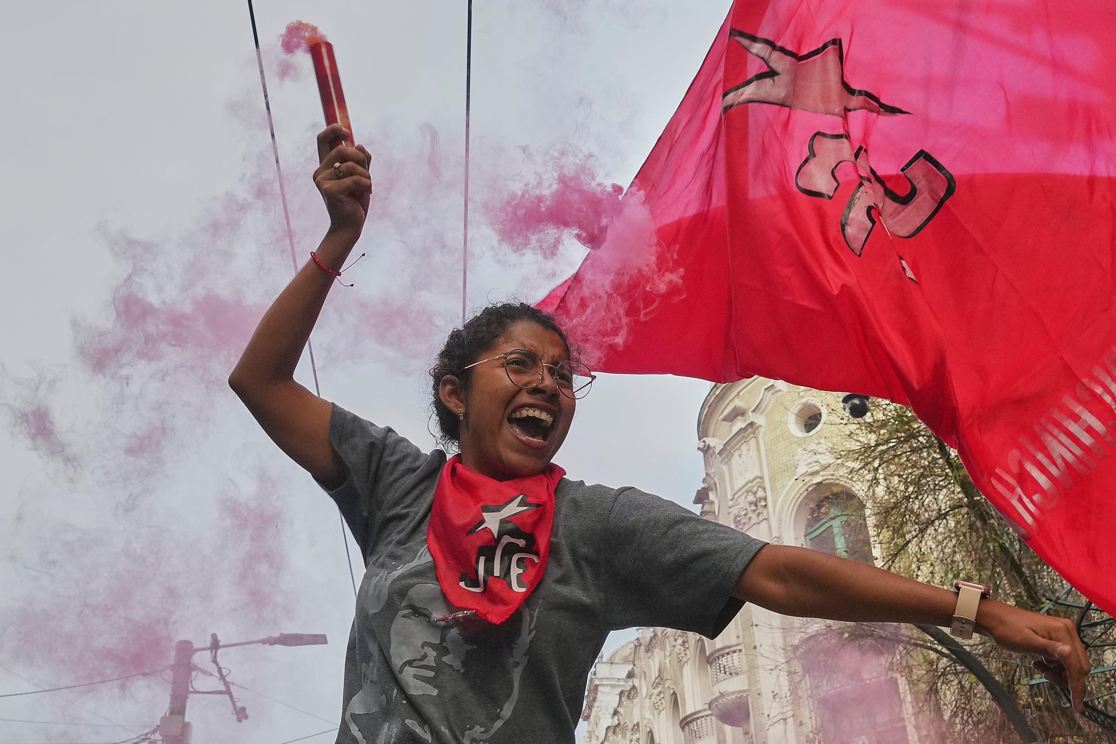 APTOPIX ECUADOR-PROTESTA