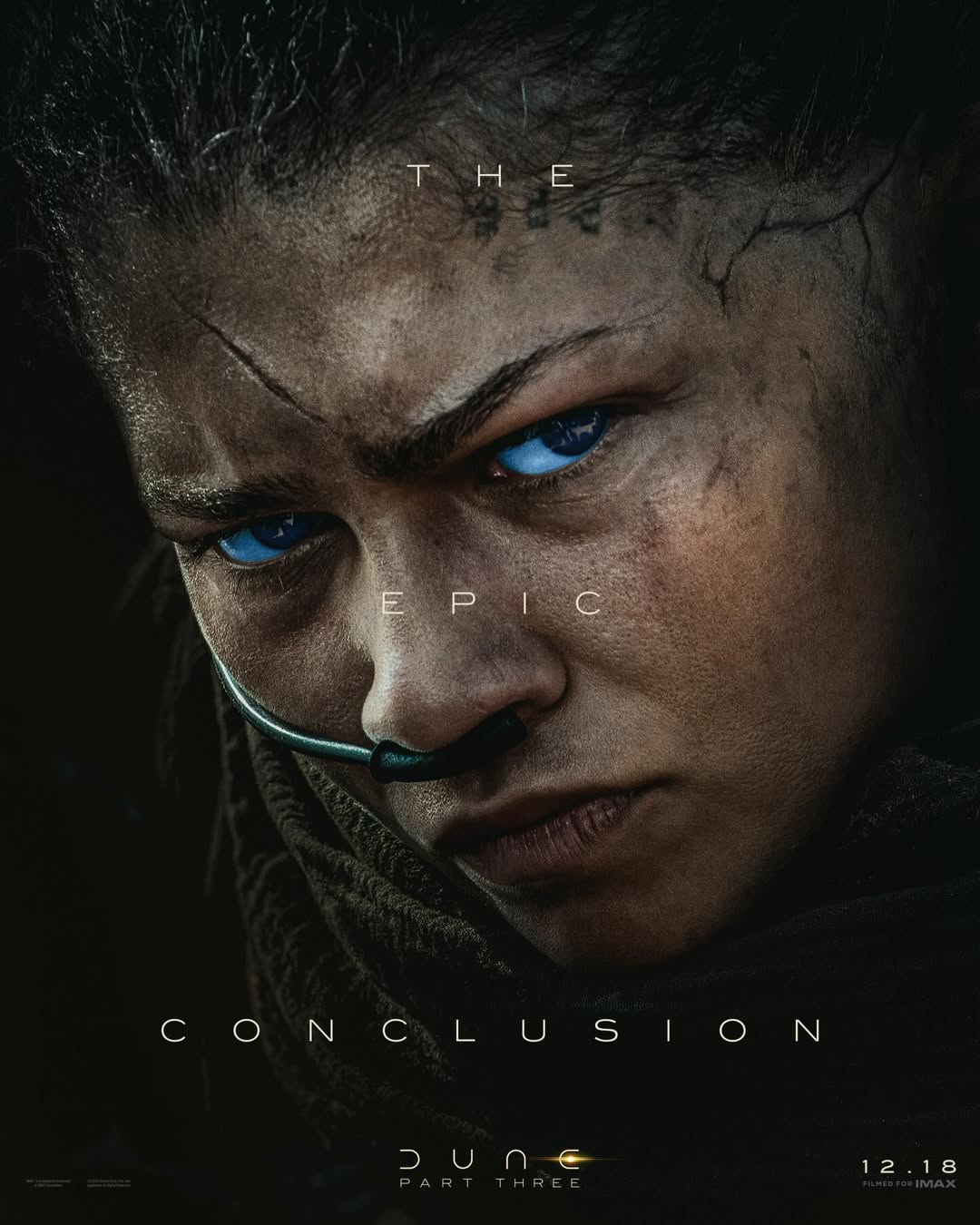 Zendaya en el papel de Chani en Duna: Parte tres (Warner Bros)