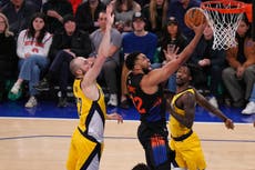 Josh Hart anota 33 y los Knicks vencen 136-110 los Pacers