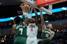 Mobley y Harden lideran triunfo de los Cavaliers 123-116 ante diezmados Bucks