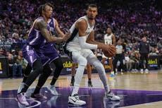 Wembanyama anota 18 puntos y lidera victoria 132-104 de los Spurs ante Kings