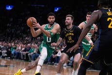 Brown anota 32, Tatum logra doble-doble y Celtics vencen 120-99 a los Warriors