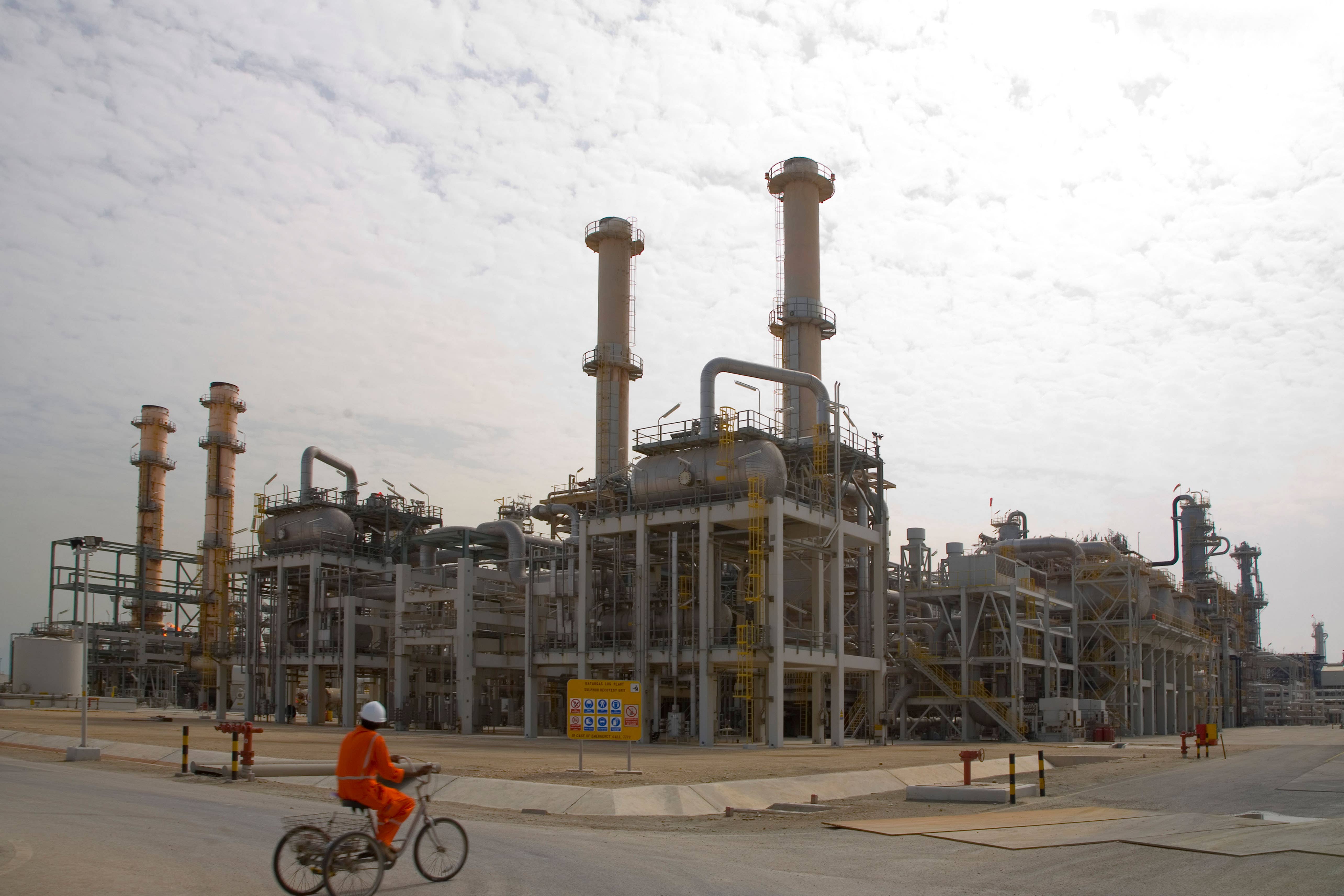 Instalaciones de gas en Ras Laffan, Qatar