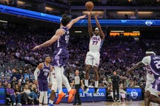 VJ Edgecombe explota con 38 y los 76ers vencen 139-118 a los Kings