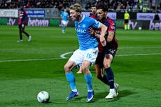 Gol de McTominay da a Napoli triunfo ante Cagliari y el 2do puesto en la Serie A