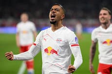 Gruda y Baumgartner firman dobletes y Leipzig aplasta 5-0 a Hoffenheim en la Bundesliga