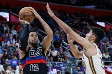 Jalen Duren anota 23 puntos y los Pistons vencen a Golden State en juego sin estrellas