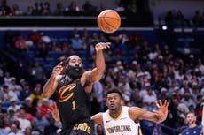 Donovan Mitchell y James Harden impulsan a Cavaliers 111-106 sobre Pelicans