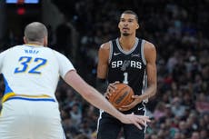 Wembanyama anota 20 y los Spurs envían a los Pacers a su 16ta derrota seguida