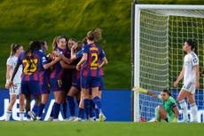 Barcelona aplasta 6-2 al Real Madrid en cuartos de la Liga de Campeones femenina