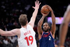 Los Clippers vencen 119-94 a los Raptors con 27 puntos de Kawhi Leonard