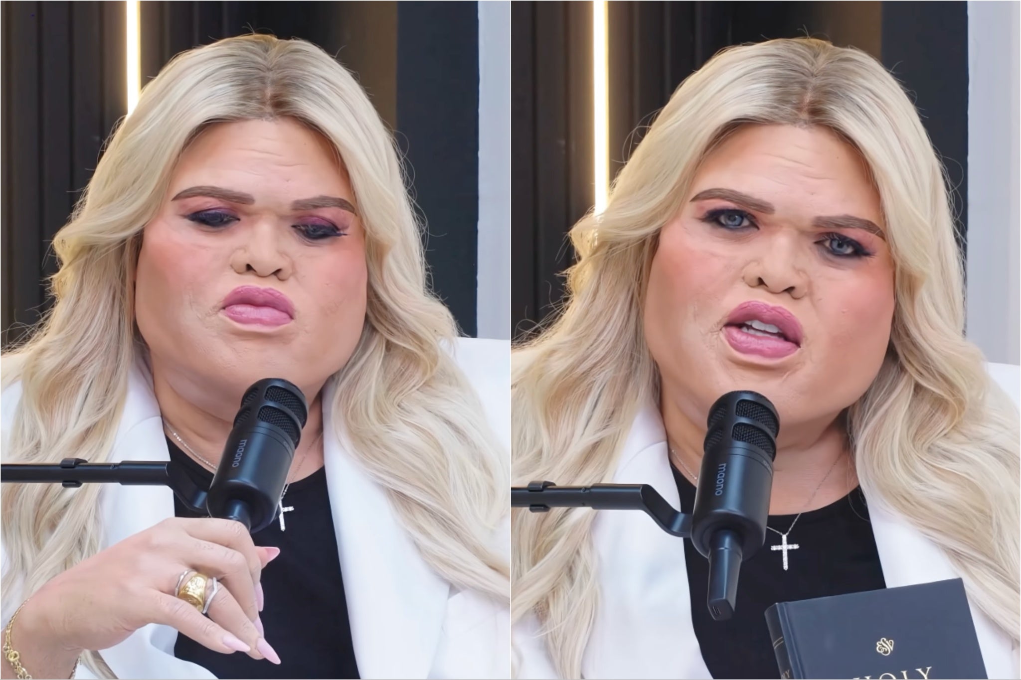 “Tenemos que proteger a todos los hombres en Estados Unidos, especialmente a los hombres blancos”, dice Druski en un momento del sketch viral