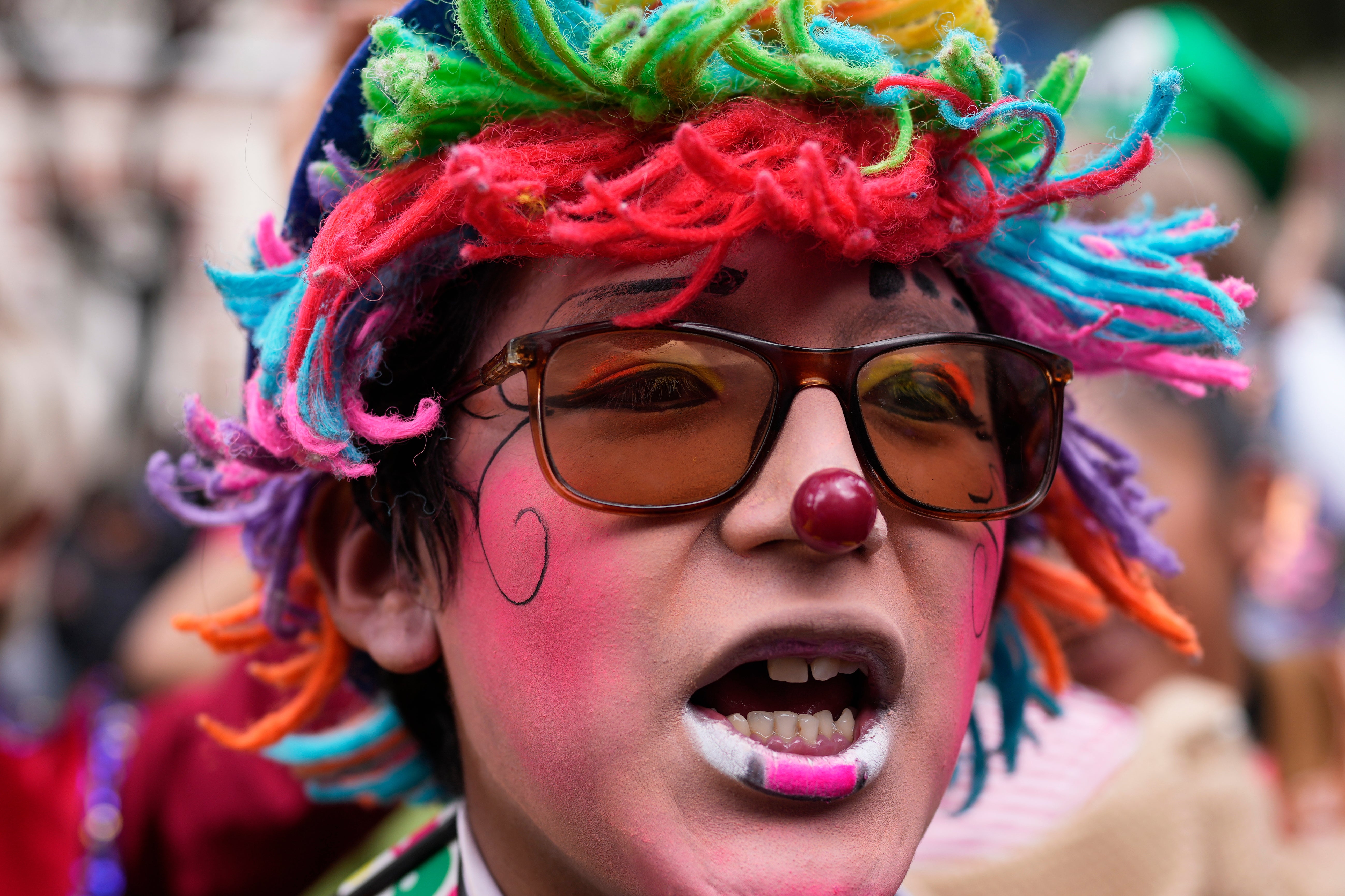 BOLIVIA-PAYASOS-PROTESTA