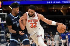 Anunoby anota 25 puntos y captura 13 rebotes; Towns logra triple-doble y Knicks vencen a Grizzlies