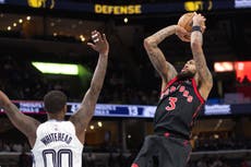 RJ Barrett anota 25 puntos en victoria de Raptors, 128-96 sobre Grizzlies